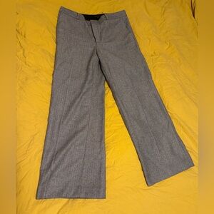 Banana Republic Herringbone Trousers Classic Wide-Leg Design